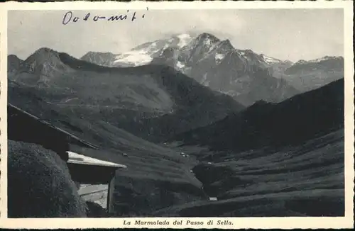 Dolomiti La Marmolada dal Passo di Sella  / Italien /