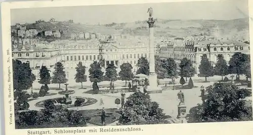 Stuttgart Stuttgart Schlossplatz x 1902 / Stuttgart /Stuttgart Stadtkreis
