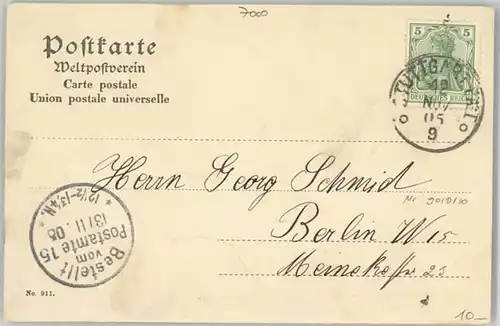 Stuttgart Stuttgart  x 1905 / Stuttgart /Stuttgart Stadtkreis