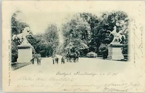 Stuttgart Stuttgart Rossbaendiger x 1898 / Stuttgart /Stuttgart Stadtkreis