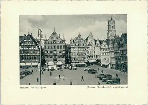 Stuttgart Stuttgart Marktplatz o 1938 / Stuttgart /Stuttgart Stadtkreis