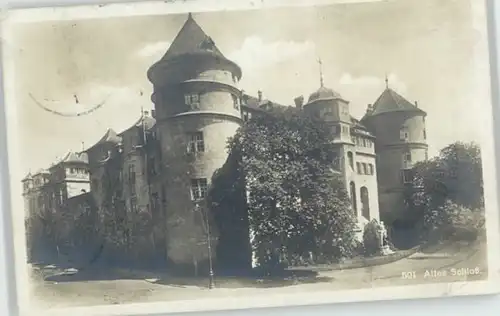 Stuttgart Stuttgart [Stempelabschlag] Schloss x 1918 / Stuttgart /Stuttgart Stadtkreis