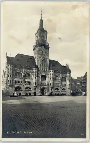 Stuttgart Stuttgart Rathaus x 1928 / Stuttgart /Stuttgart Stadtkreis