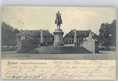 Stuttgart Stuttgart Kaiser Wilhelm Denkmal  x / Stuttgart /Stuttgart Stadtkreis
