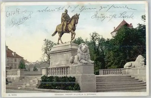 Stuttgart Stuttgart Denkmal Kaiser Wilhelm D Grossen x / Stuttgart /Stuttgart Stadtkreis