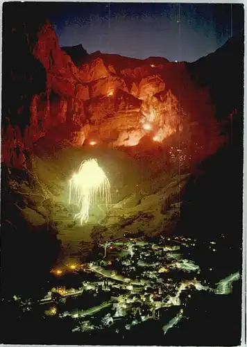 Leukerbad Leukerbad Gemmiwandbeleuchtung x / Loeche-les-Bains /Bz. Leuk