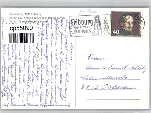 Fribourg FR Fribourg Sonnenberg x / Fribourg FR /Bz. La Sarine