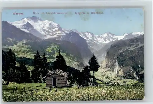 Wengen BE Wengen Lauterbrunnental Jungfrau Breithorn * / Wengen /Bz. Interlaken