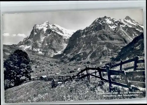 Grindelwald Grindelwald Wetterhorn Mettenberg Schreckhorn x / Grindelwald /Bz. Interlaken