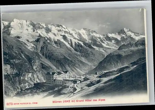 Muerren BE Muerren Grand Hotel  * / Muerren /Bz. Interlaken