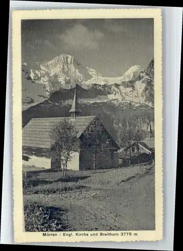 Muerren BE Muerren Kirche Breithorn * / Muerren /Bz. Interlaken