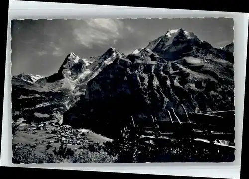 Muerren BE Muerren Wetterhoerner Eiger Moench Jungfrau * / Muerren /Bz. Interlaken