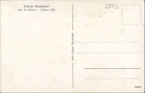 Kroev Mosel Kroev Ratskeller * / Kroev /Bernkastel-Wittlich LKR
