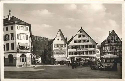 Urach Bad Marktplatz Hotel Krone  / Bad Urach /Reutlingen LKR