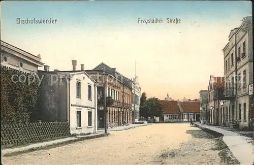 Bischofswerder Biskupiec Freystaedter Strasse / Ermland-Masuren /Nowe Miasto Lubawskie