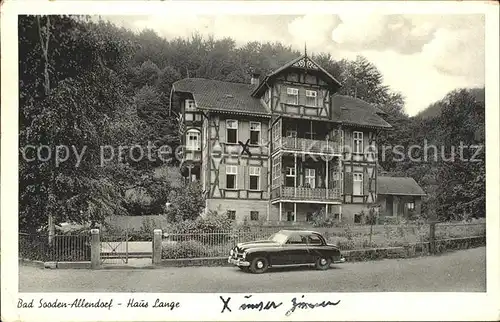 Allendorf Bad Sooden Haus Lange Auto / Bad Soden am Taunus /Main-Taunus-Kreis LKR