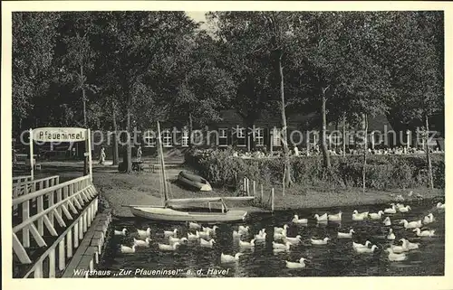 Wannsee Wirtshaus zur Pfaueninsel Gustav Prinz / Berlin /Berlin Stadtkreis