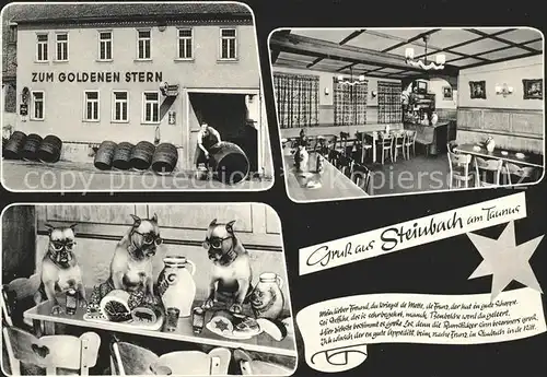 Steinach Hessen Gasthaus zum goldenen Stern / Lauterbach (Hessen) /Vogelsbergkreis LKR