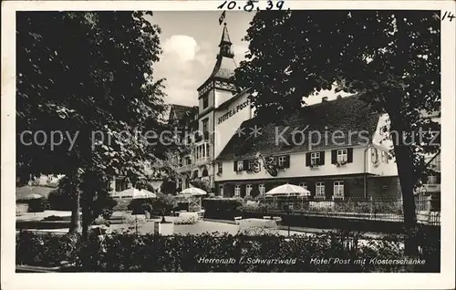 Herrenalb Loeffenau Schwarzwald Hotel Post mit Klosterschaenke / March /Breisgau-Hochschwarzwald LKR