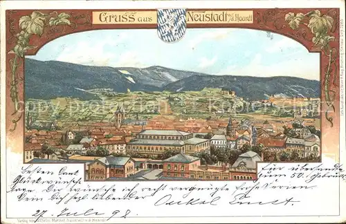 Neustadt Haardt  / Neustadt an der Weinstr. /NeuWeinstrasse Stadtkreis