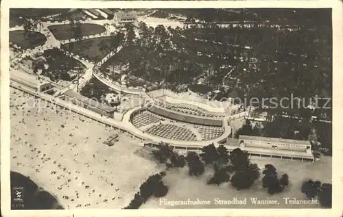 Wannsee Strandbad Fliegeraufnahme / Berlin /Berlin Stadtkreis