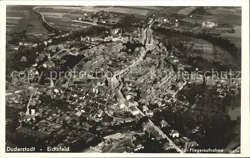 Eichsfeld Duderstadt Fliegeraufnahme / Duderstadt /Goettingen LKR