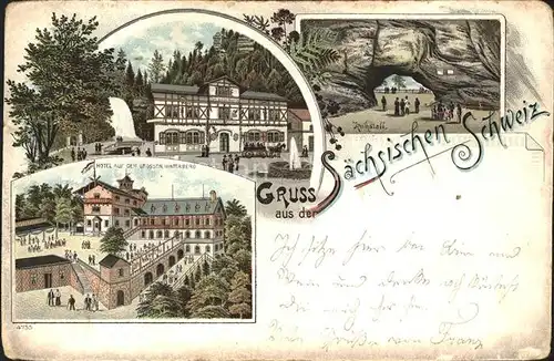 Saechsische Schweiz Hotel auf dem grossen Winterberg Kuhstall / Rathen Sachsen /Saechsische Schweiz-Osterzgebirge LKR