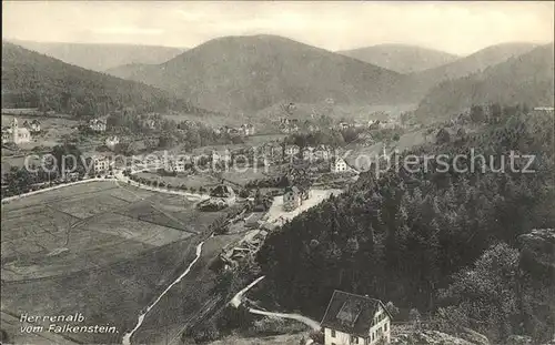 Herrenalb Loeffenau Schwarzwald vom Falkenstein / March /Breisgau-Hochschwarzwald LKR