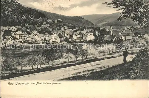 Herrenalb Loeffenau Schwarzwald von Friedhof aus gesehen / March /Breisgau-Hochschwarzwald LKR