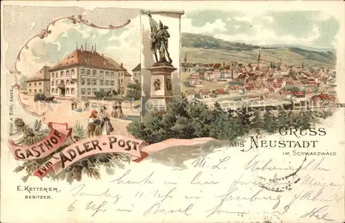 Neustadt Schwarzwald Adler Post  / Titisee-Neustadt /Breisgau-Hochschwarzwald LKR