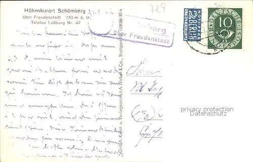 Schoemberg Freudenstadt gutshor Beilharz / Seewald /Freudenstadt LKR