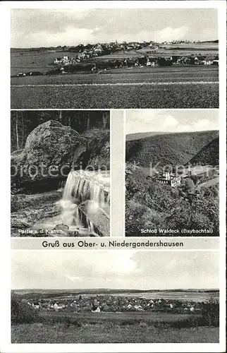 Niedergondershausen Obergondershausen Partie Klamm Schloss Waldeck / Gondershausen /Rhein-Hunsrueck-Kreis LKR