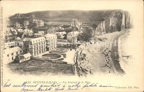 Les Petites Dalles Vue generale de la Plage / Cote d Albatre /Arrond. du Havre