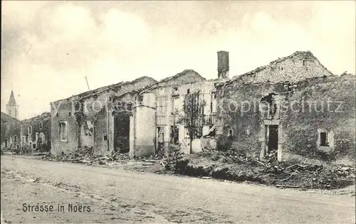 Noers Strassenpartie Truemmer 1. Weltkrieg Grande Guerre Nr. 48 / Longuyon /Arrond. de Briey