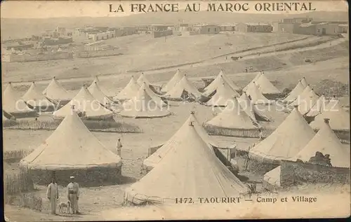 Taourirt Camp et Village FR-Kolonie  / Marokko /