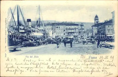 Fiume Rijeka Via del Molo / Rijeka /Hrvatska