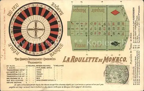 Monaco Casinokarte / Monaco /