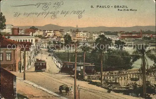 San Paulo Rua 25 de Marco / Brasilien /