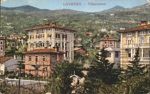 Lovrana Villenviertel / Kroatien /