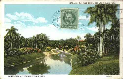 Habana Havana Paisaje en el Country Club Park Stempel auf AK / Havana /