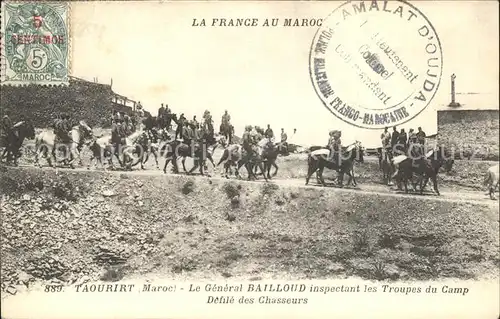 Taourirt General Bailloud Troupes du Camp La France au Maroc / Marokko /