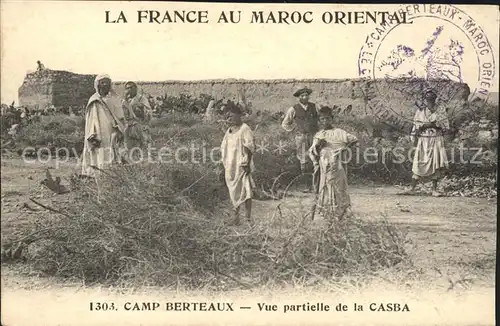 Maroc Marokko Camp Berteaux vue partielle de la Casba La France au Maroc Oriental / Marokko /