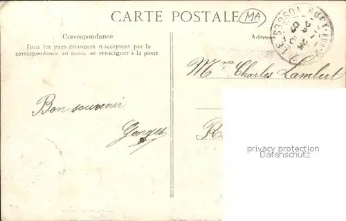 Maroc Marokko General Drude Militaire La France au Maroc Stempel auf AK / Marokko /