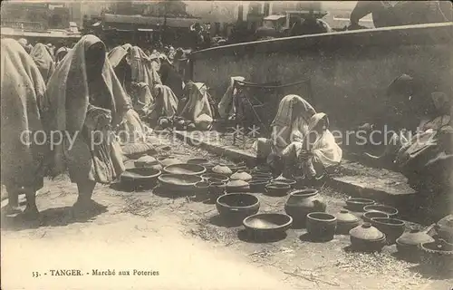 Tanger Tangier Tangiers Marche aux Poteries / Marokko /