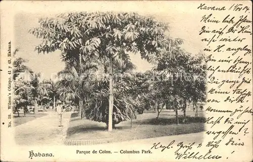 Habana Havana Parque de Colon Columbus Park / Havana /