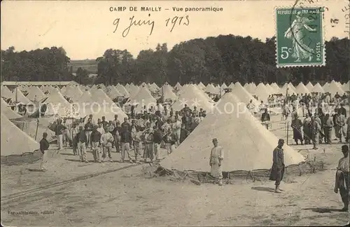 Camp de Mailly Vue generale Militaire Stempel auf AK / Mailly-le-Camp /Arrond. de Troyes