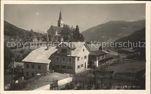 Piller Ortsansicht mit Kirche / Wenns Pitztal /Tiroler Oberland