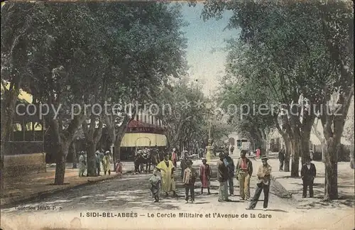 Sidi-Bel-Abbes Cercle Militaire Avenue de la Gare / Algerien /