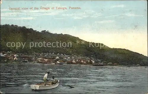 Taboga General view of the village / Taboga Island /