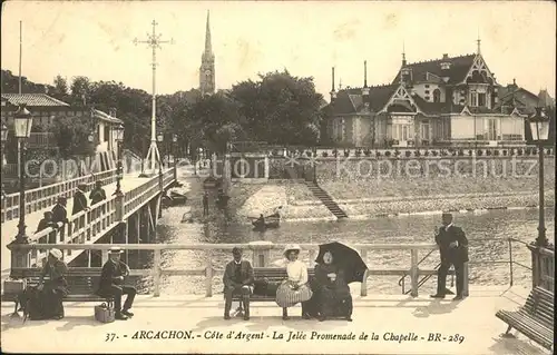 Arcachon Gironde La Jetee Promenade de la Chapelle Pont / Arcachon /Arrond. d Arcachon